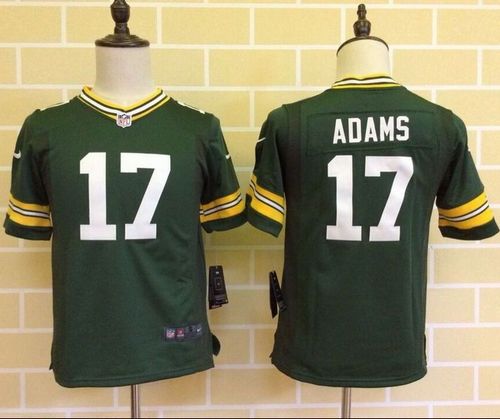 Nike Packers #17 Davante Adams Green Team Color Youth Stitched NFL Elite Jersey - Click Image to Close